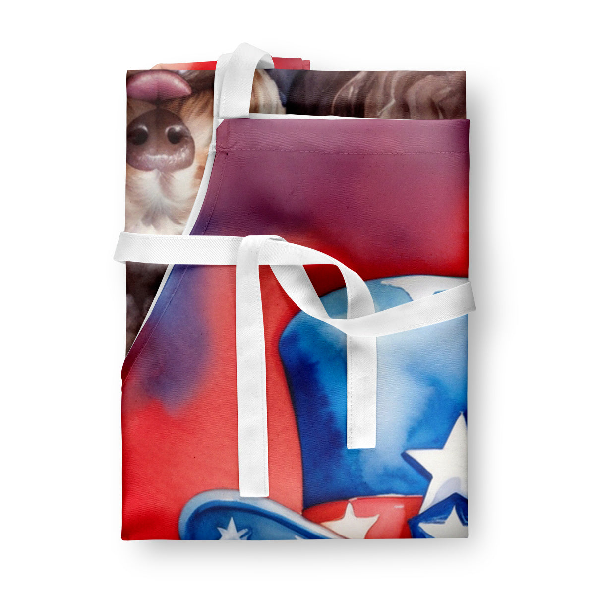 Poodle Patriotic American Apron