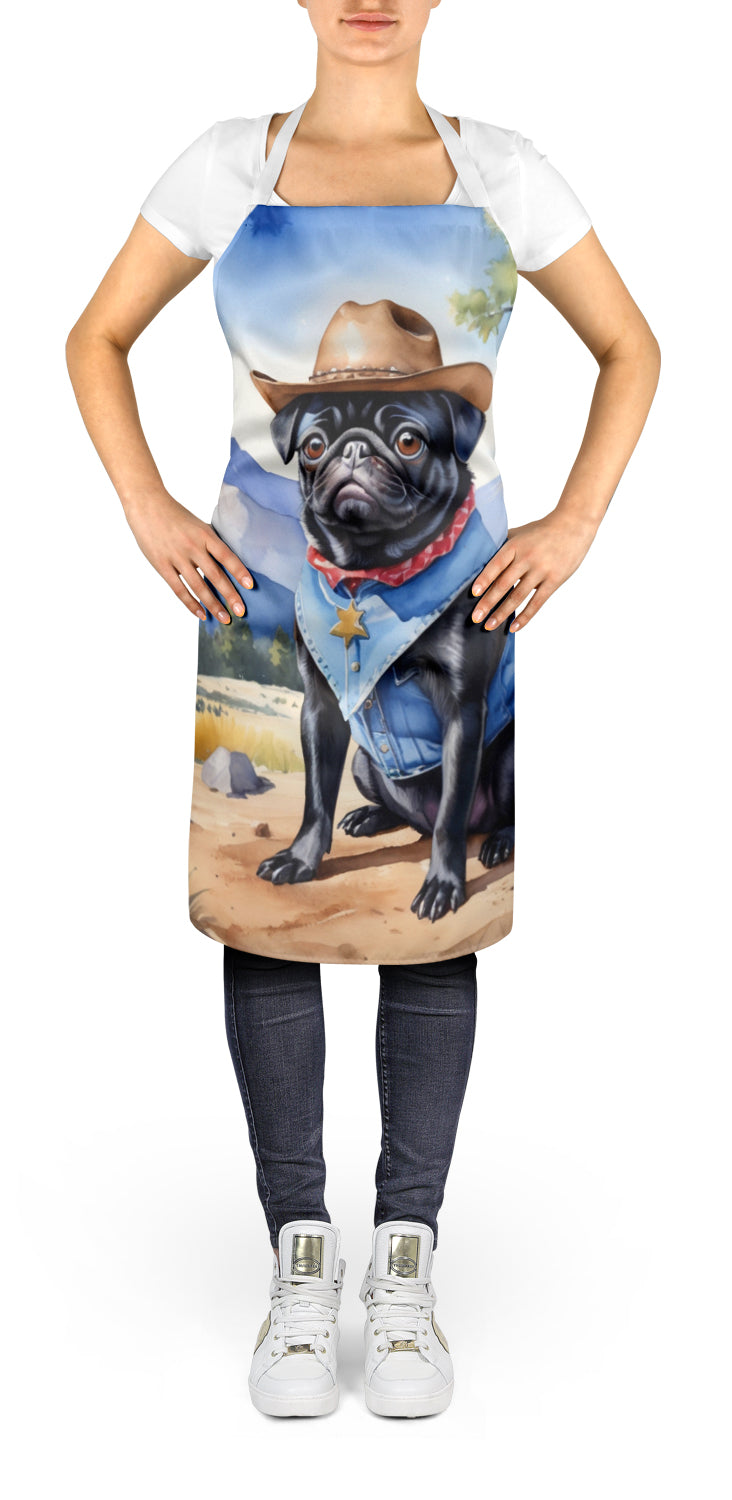 Pug Cowboy Welcome Apron