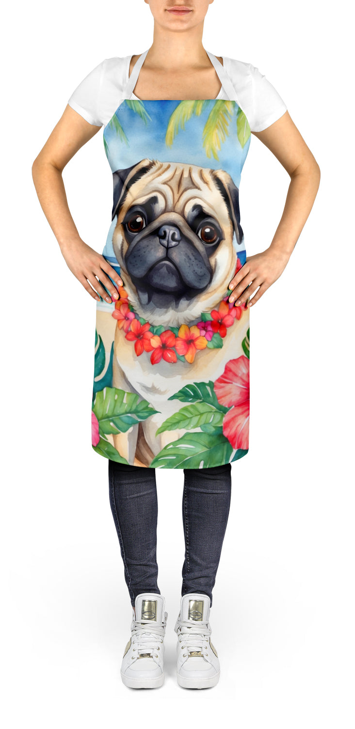 Pug Luau Apron