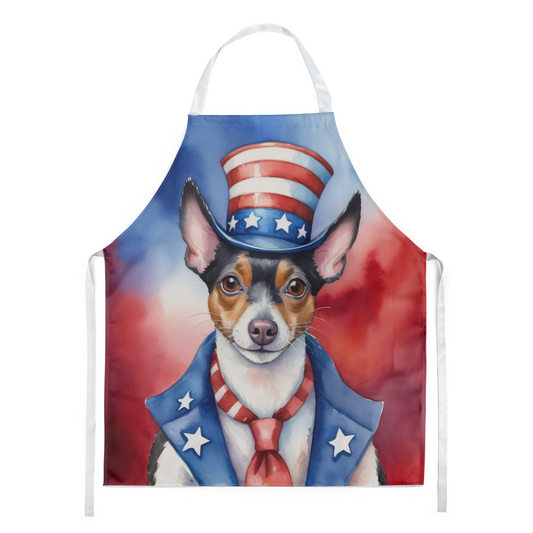 Rat Terrier Patriotic American Apron