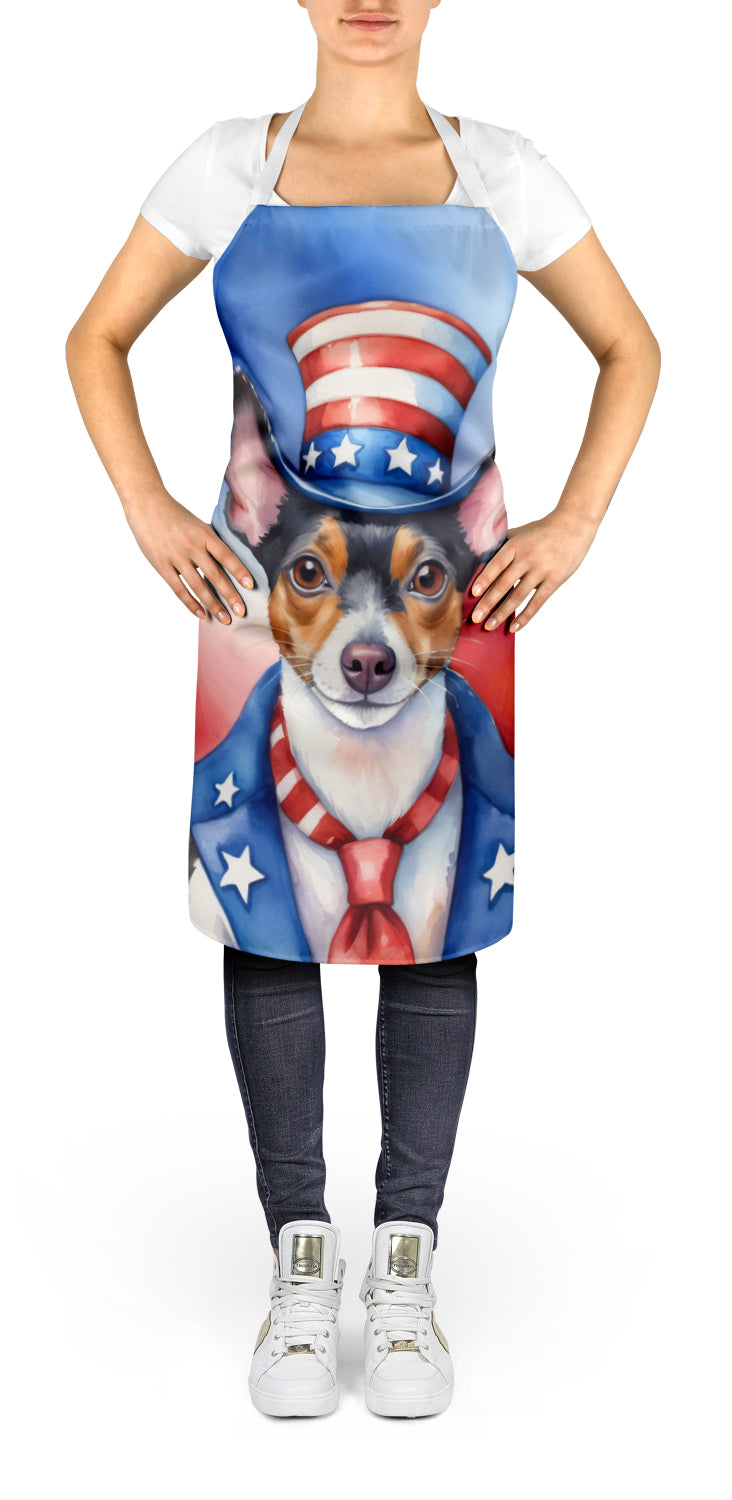 Rat Terrier Patriotic American Apron