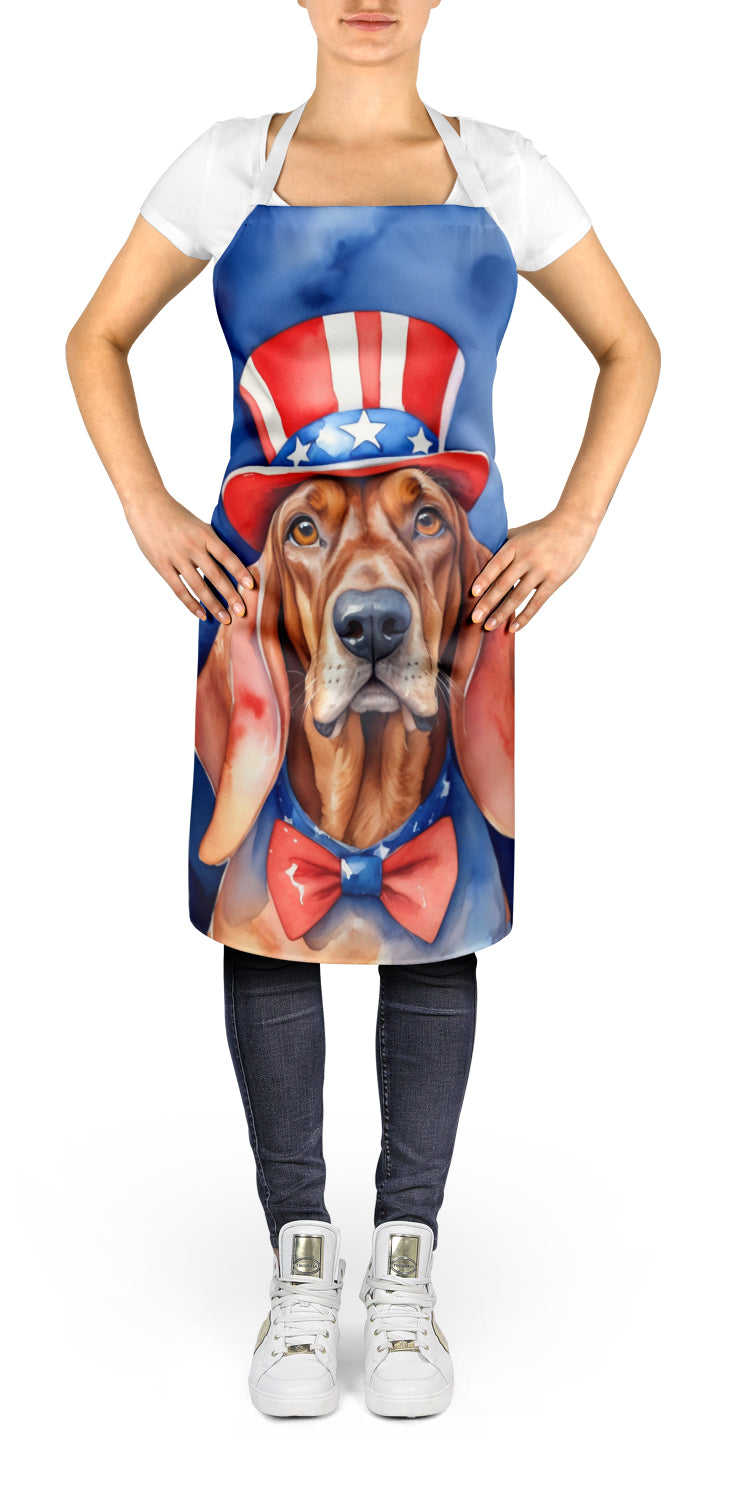 Redbone Coonhound Patriotic American Apron