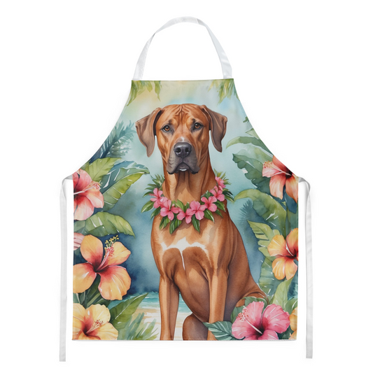 Rhodesian Ridgeback Luau Apron