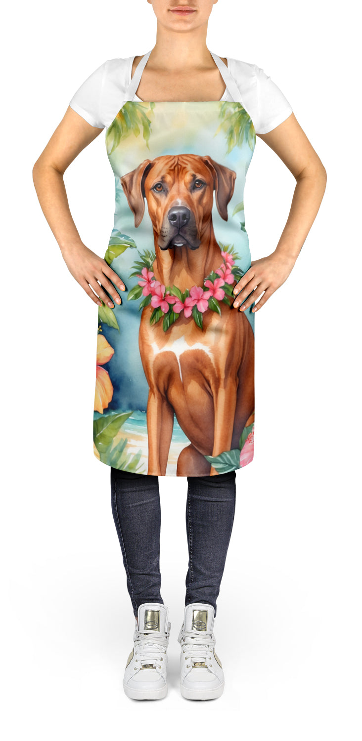 Rhodesian Ridgeback Luau Apron