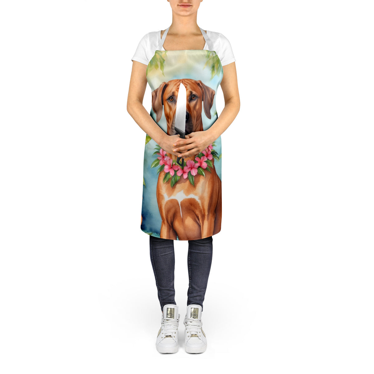 Rhodesian Ridgeback Luau Apron