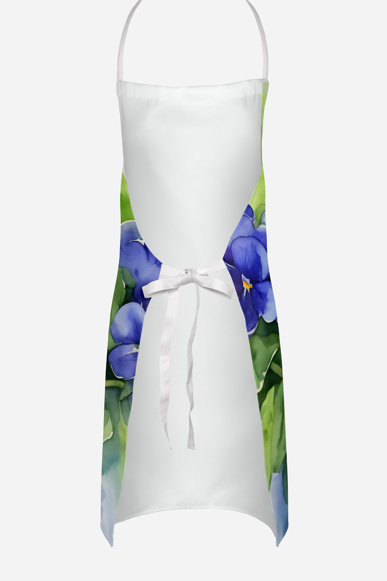 Rhode Island Violets in Watercolor Apron