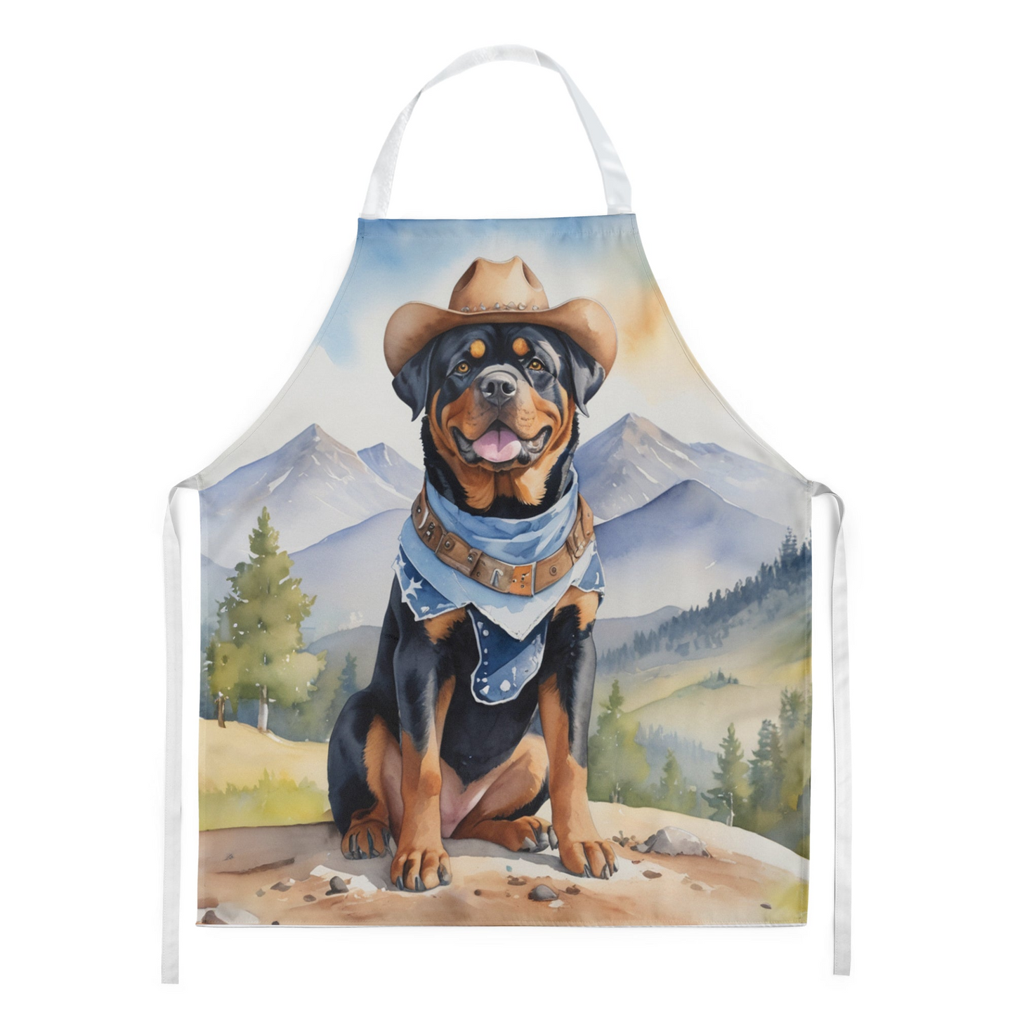 Rottweiler Cowboy Welcome Apron