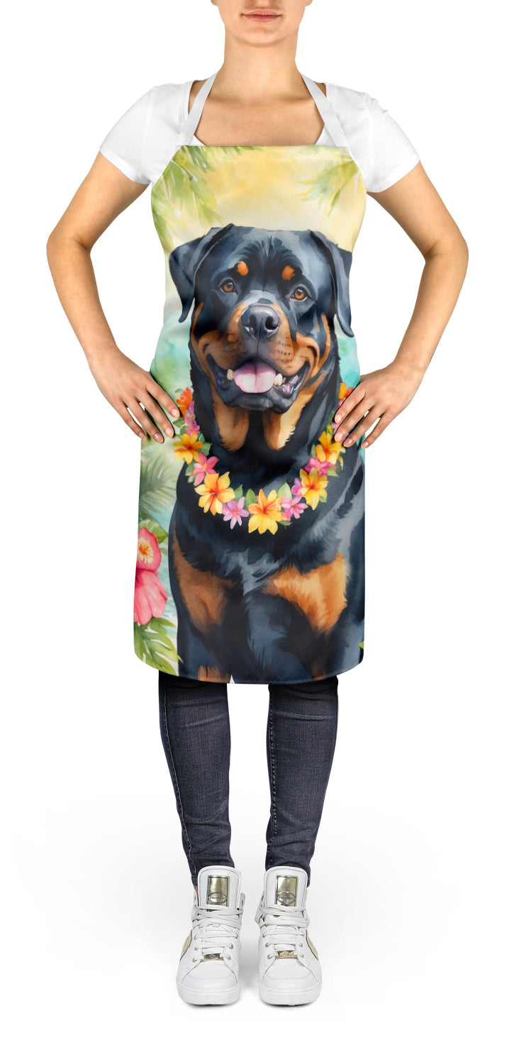 Rottweiler Luau Apron