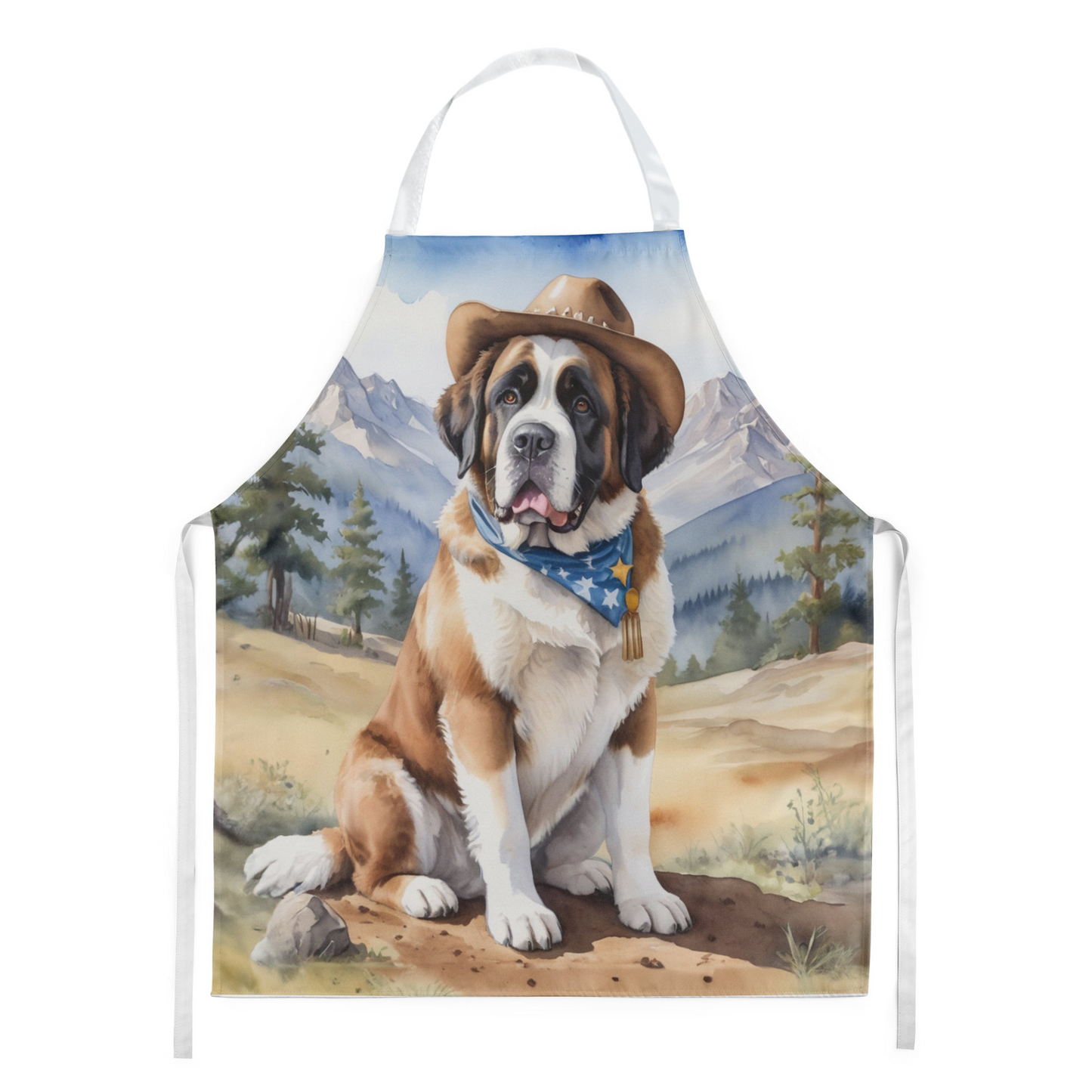 Saint Bernard Cowboy Welcome Apron