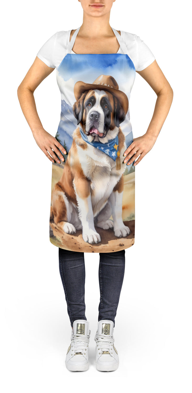 Saint Bernard Cowboy Welcome Apron