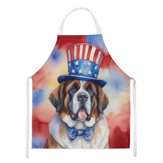 Saint Bernard Patriotic American Apron