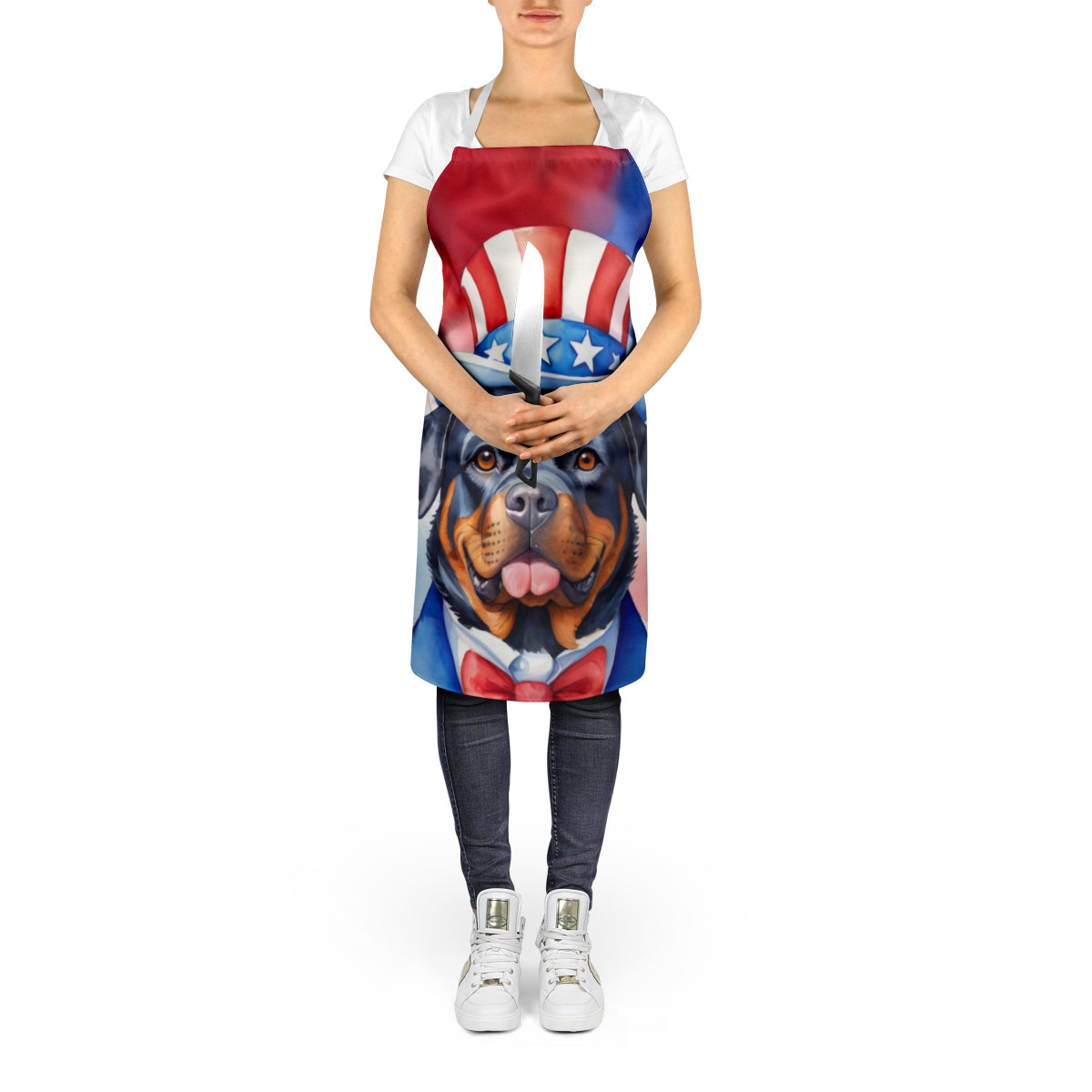 Rottweiler Patriotic American Apron