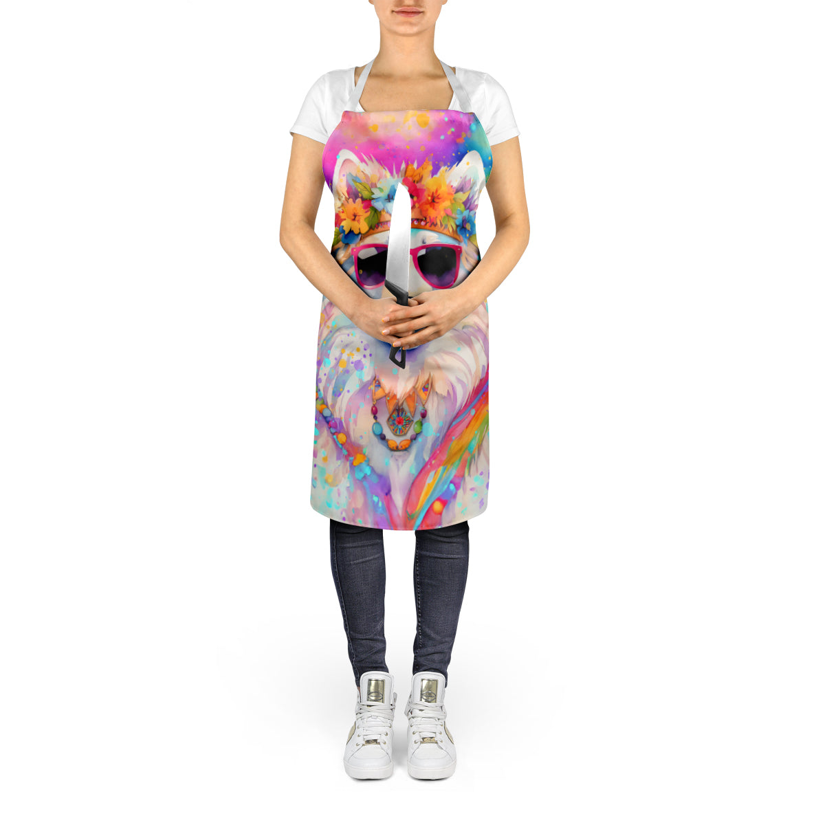 Samoyed Hippie Dawg Apron