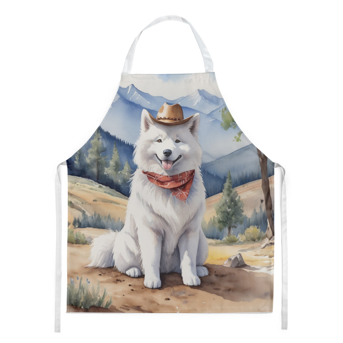 Samoyed Cowboy Welcome Apron