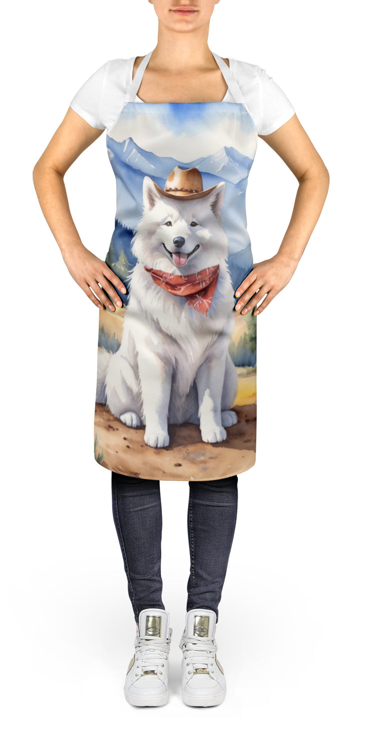 Samoyed Cowboy Welcome Apron