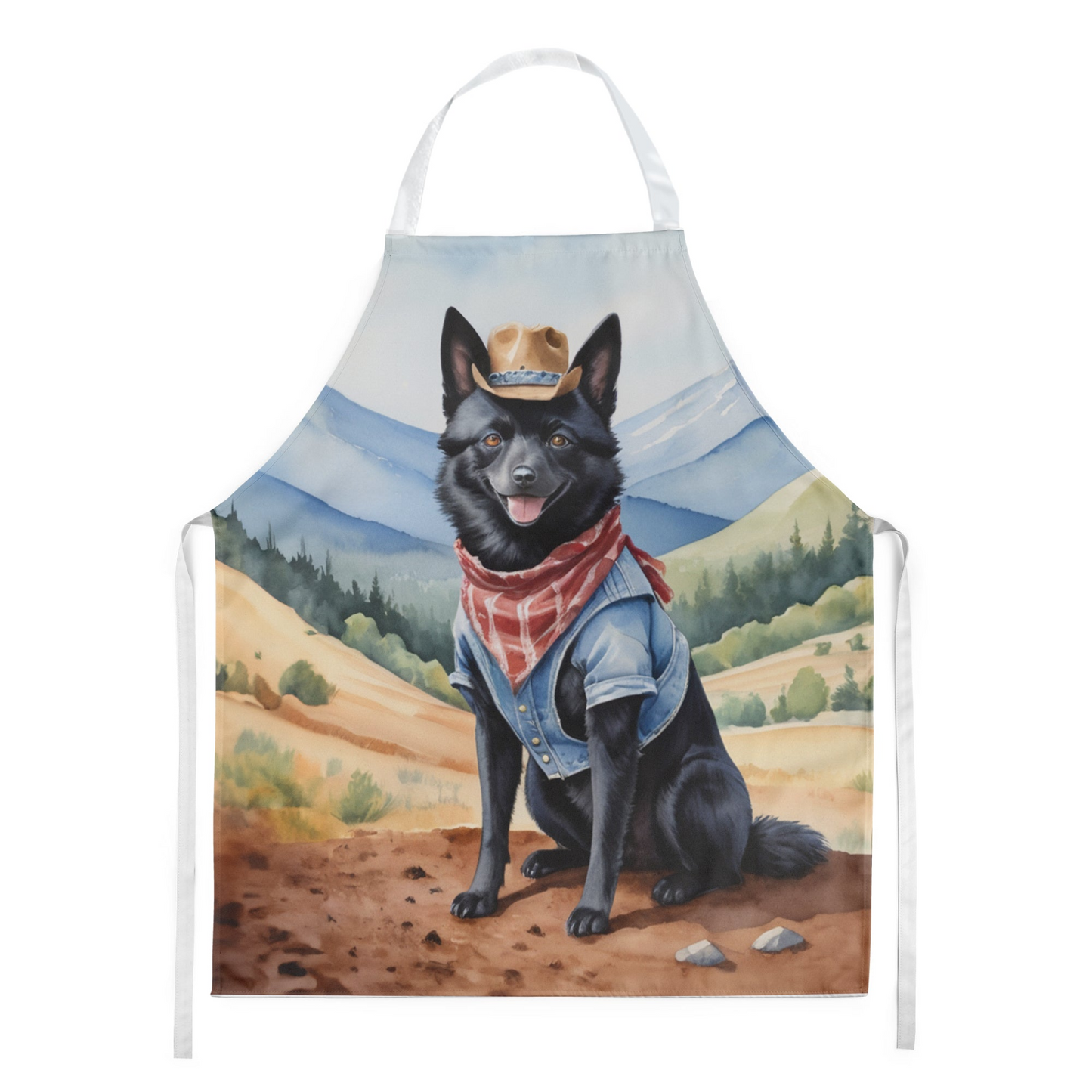 Schipperke Cowboy Welcome Apron