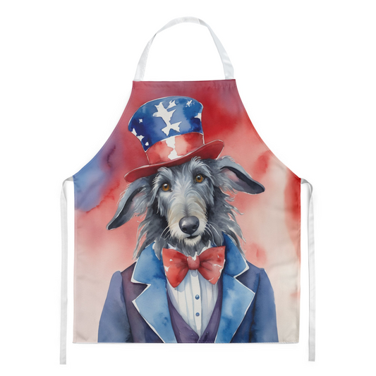 Scottish Deerhound Patriotic American Apron