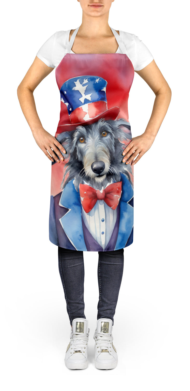 Scottish Deerhound Patriotic American Apron