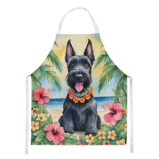 Scottish Terrier Luau Apron