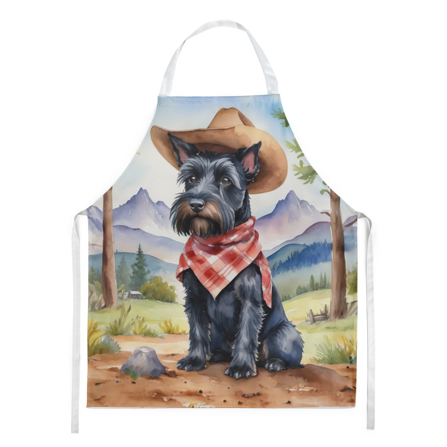 Scottish Terrier Cowboy Welcome Apron