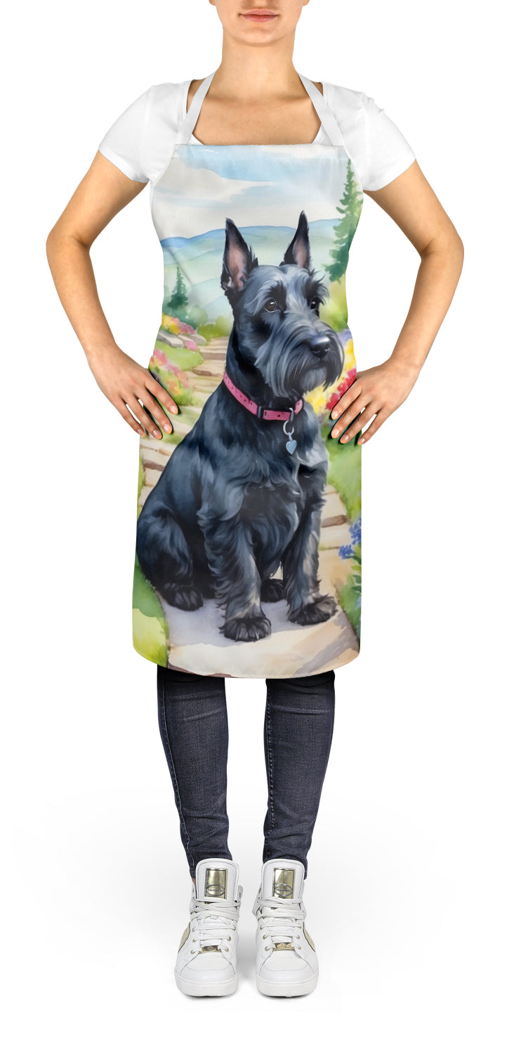 Scottish Terrier Spring Path Apron