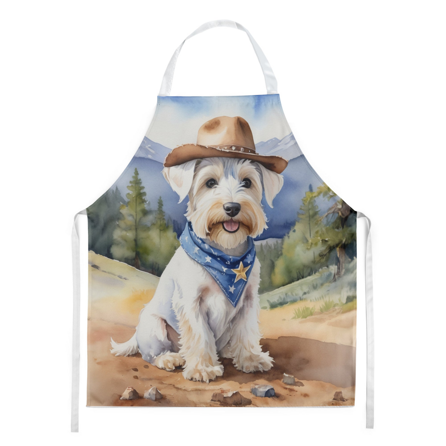 Sealyham Terrier Cowboy Welcome Apron