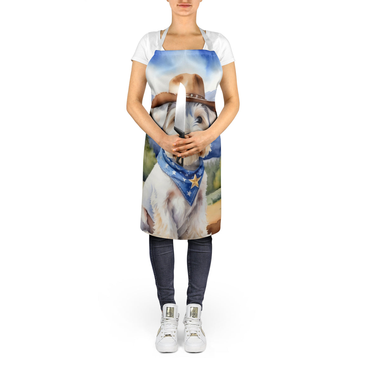 Sealyham Terrier Cowboy Welcome Apron