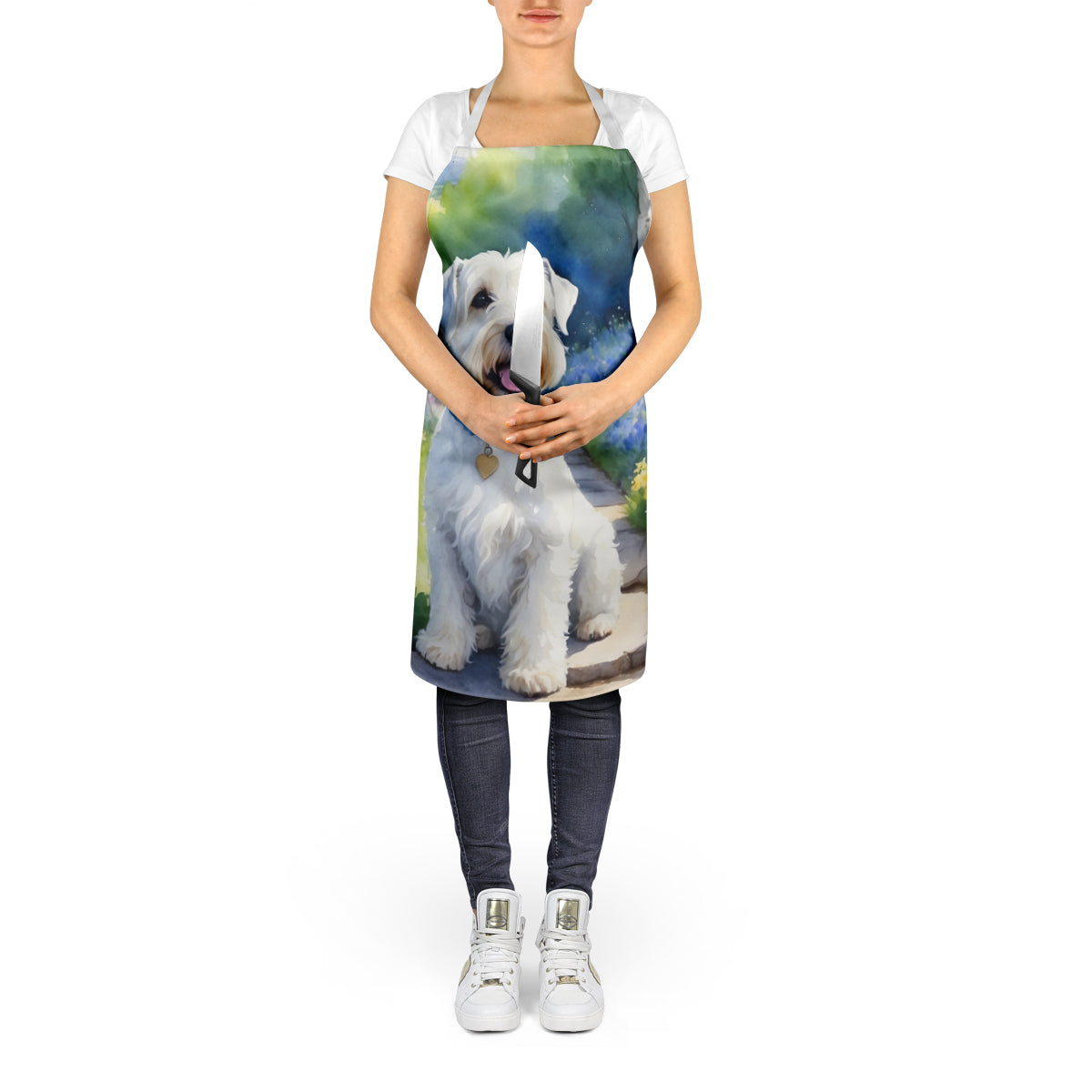 Sealyham Terrier Spring Path Apron