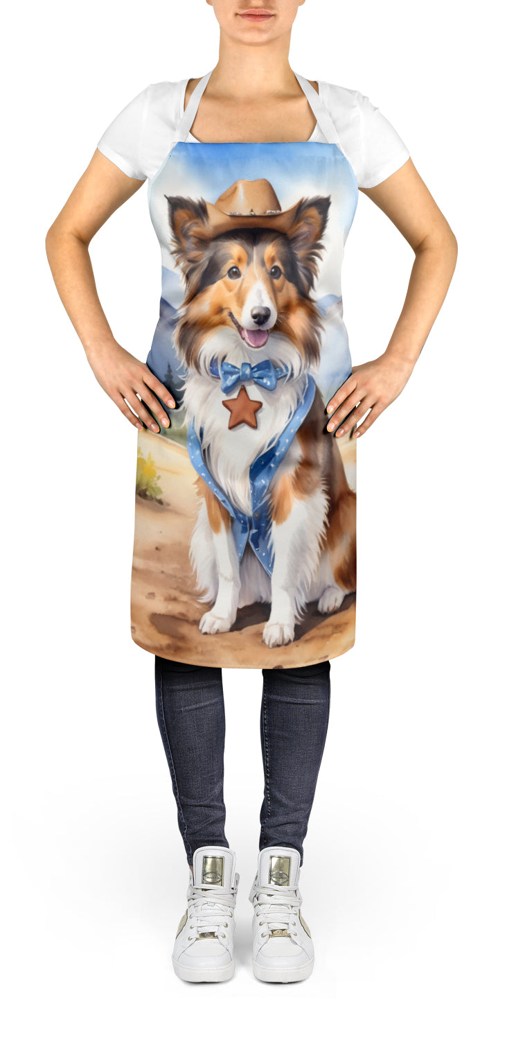 Sheltie Cowboy Welcome Apron