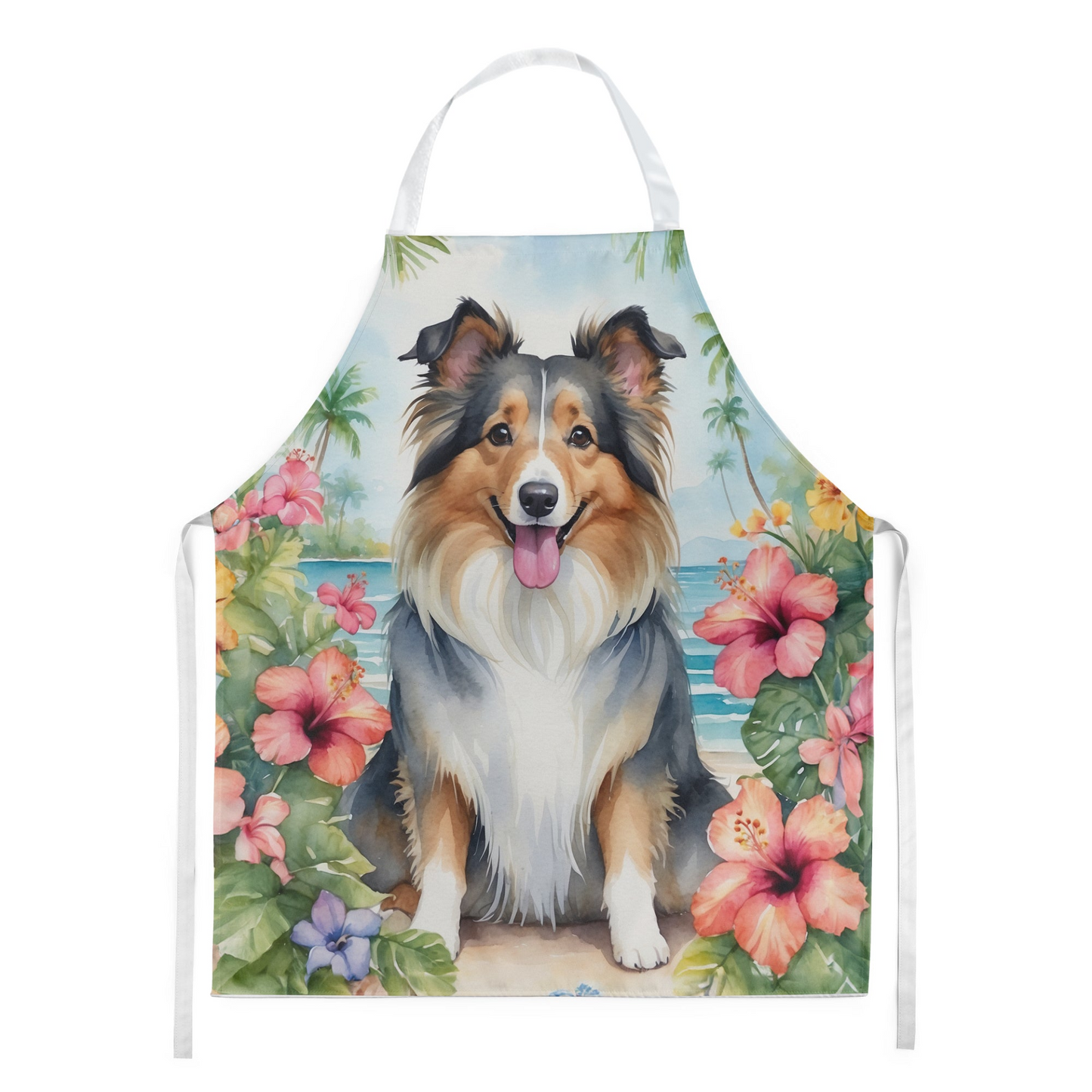 Sheltie Luau Apron