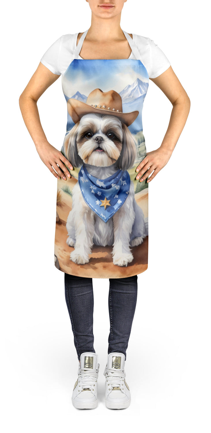 Shih Tzu Cowboy Welcome Apron