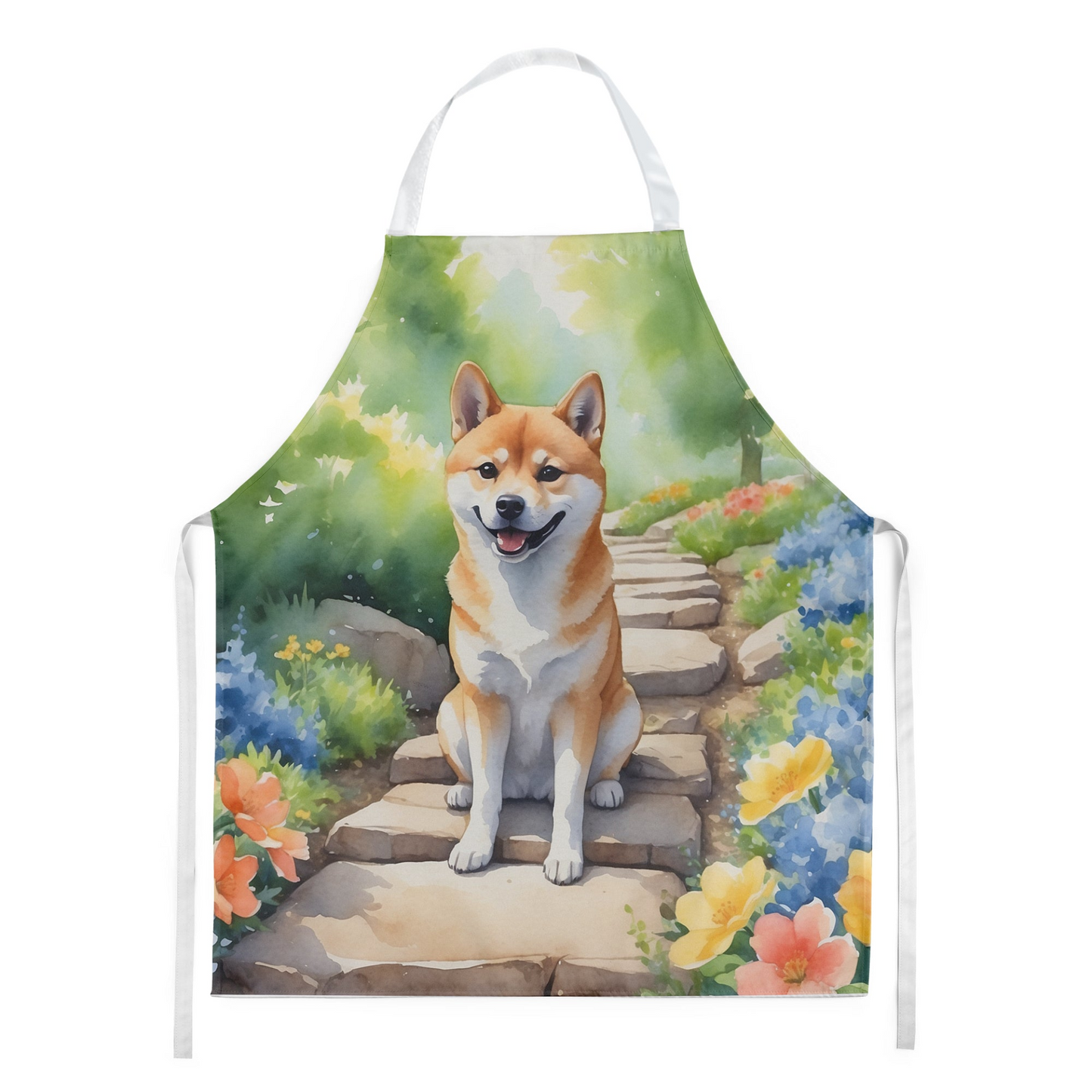 Shiba Inu Spring Path Apron