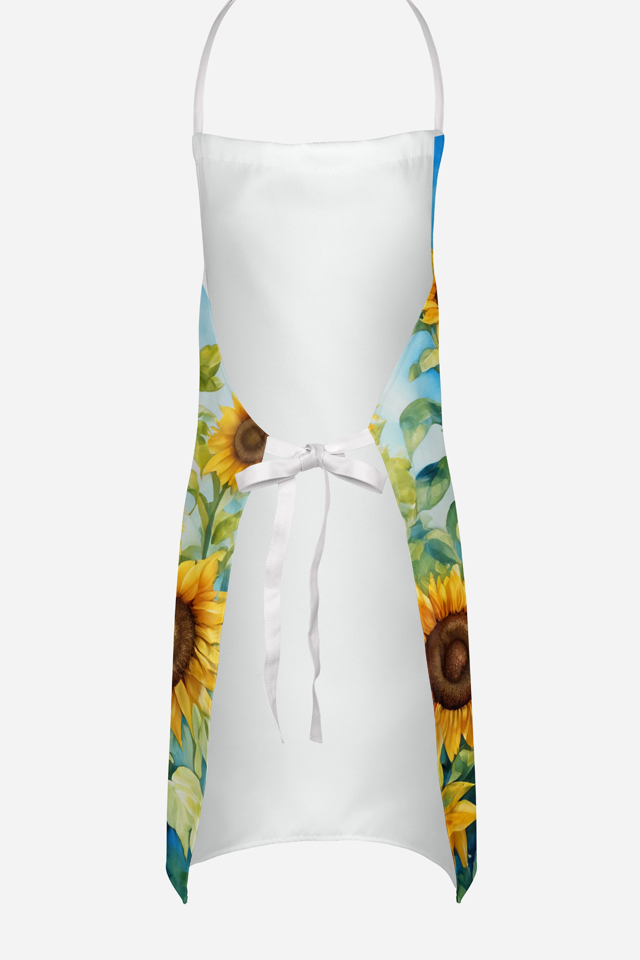 Siberian Husky in Sunflowers Apron