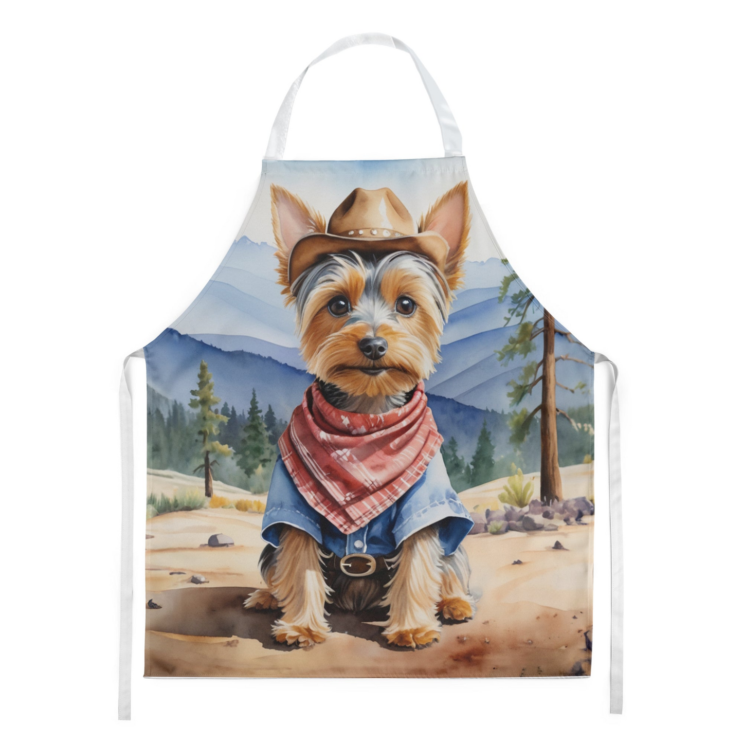 Silky Terrier Cowboy Welcome Apron