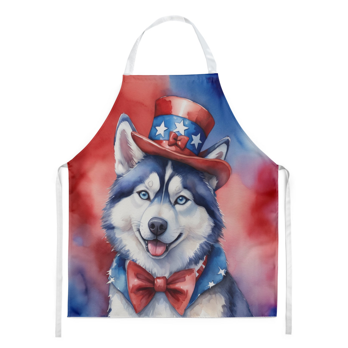 Siberian Husky Patriotic American Apron