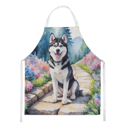 Siberian Husky Spring Path Apron