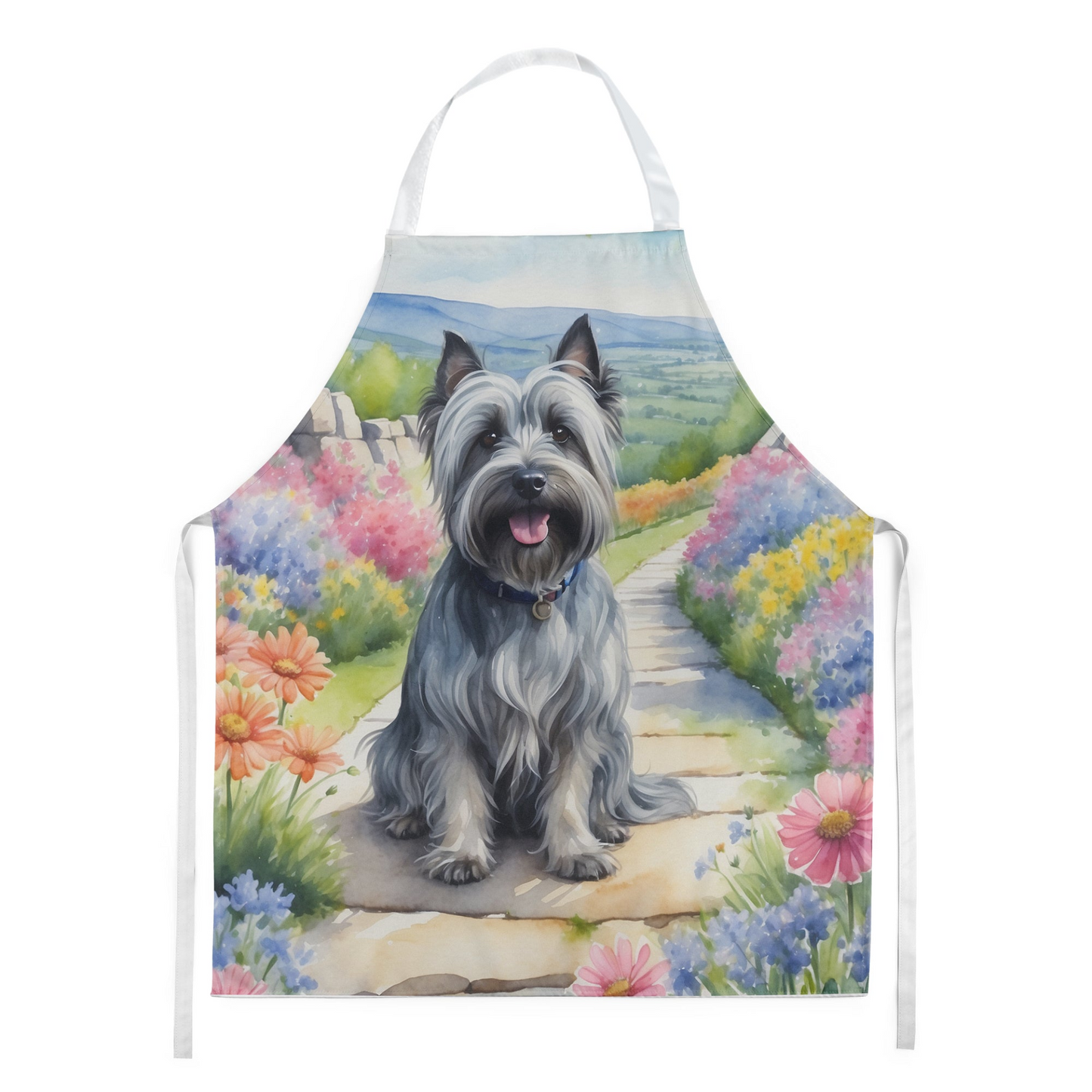 Skye Terrier Spring Path Apron