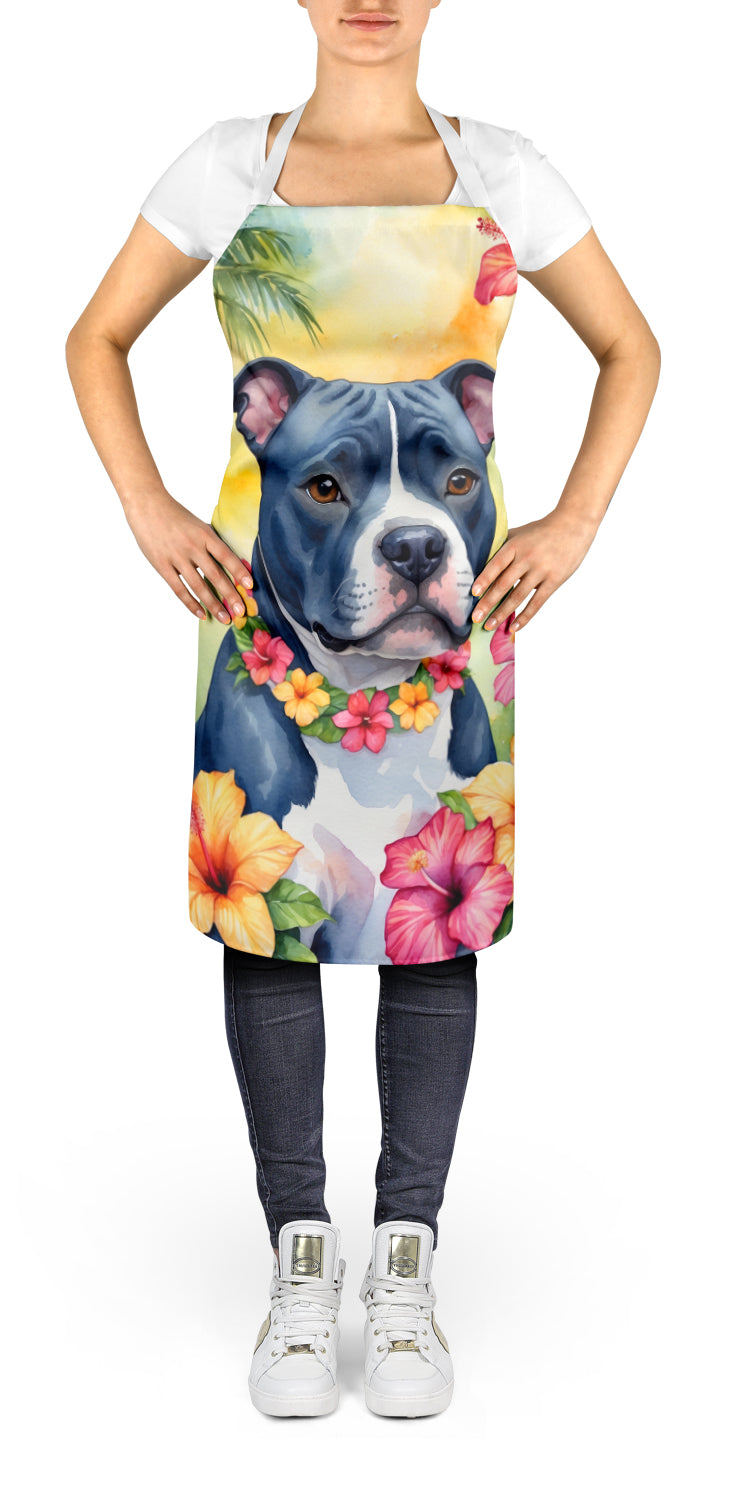 Staffordshire Bull Terrier Luau Apron