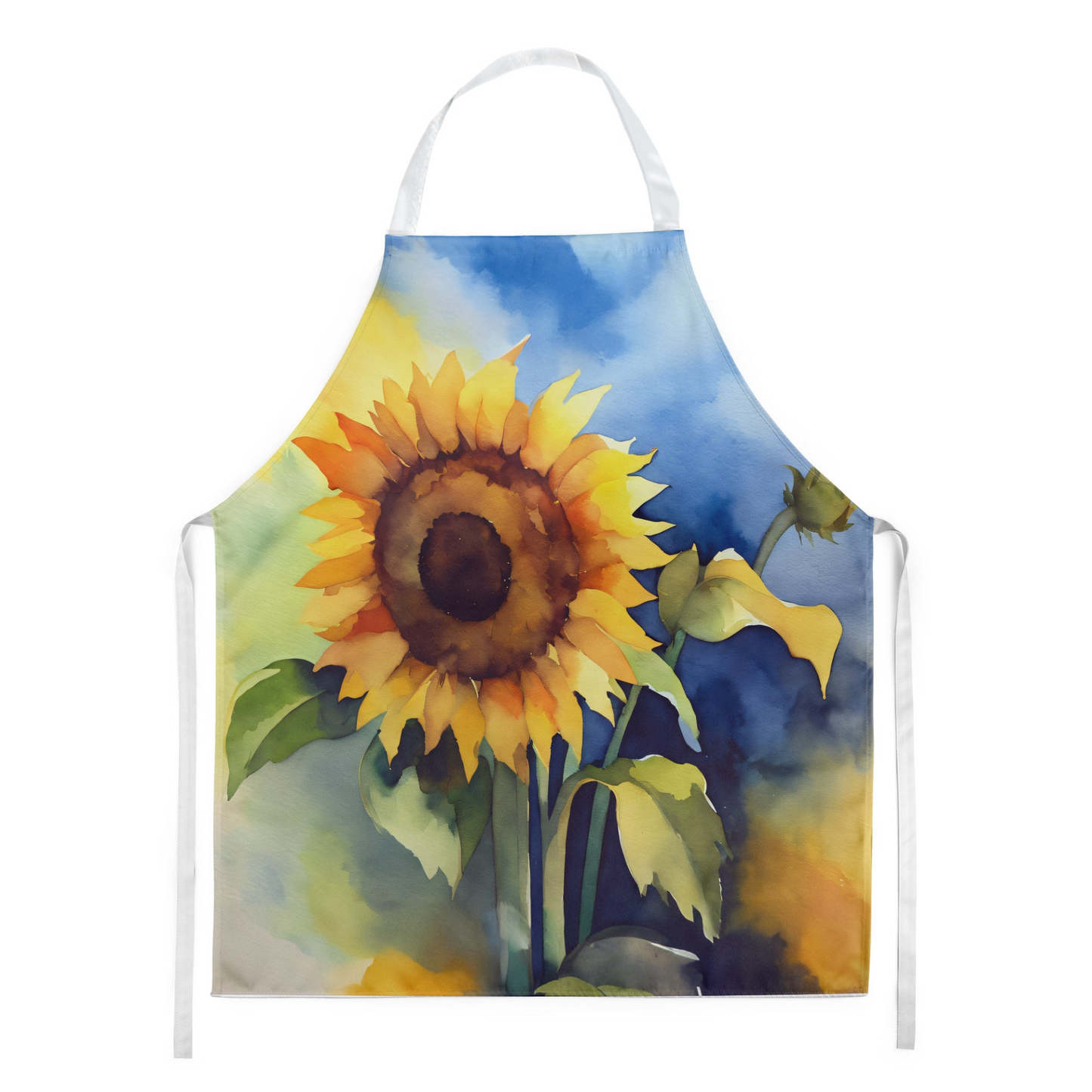 Sunflowers in Watercolor Apron