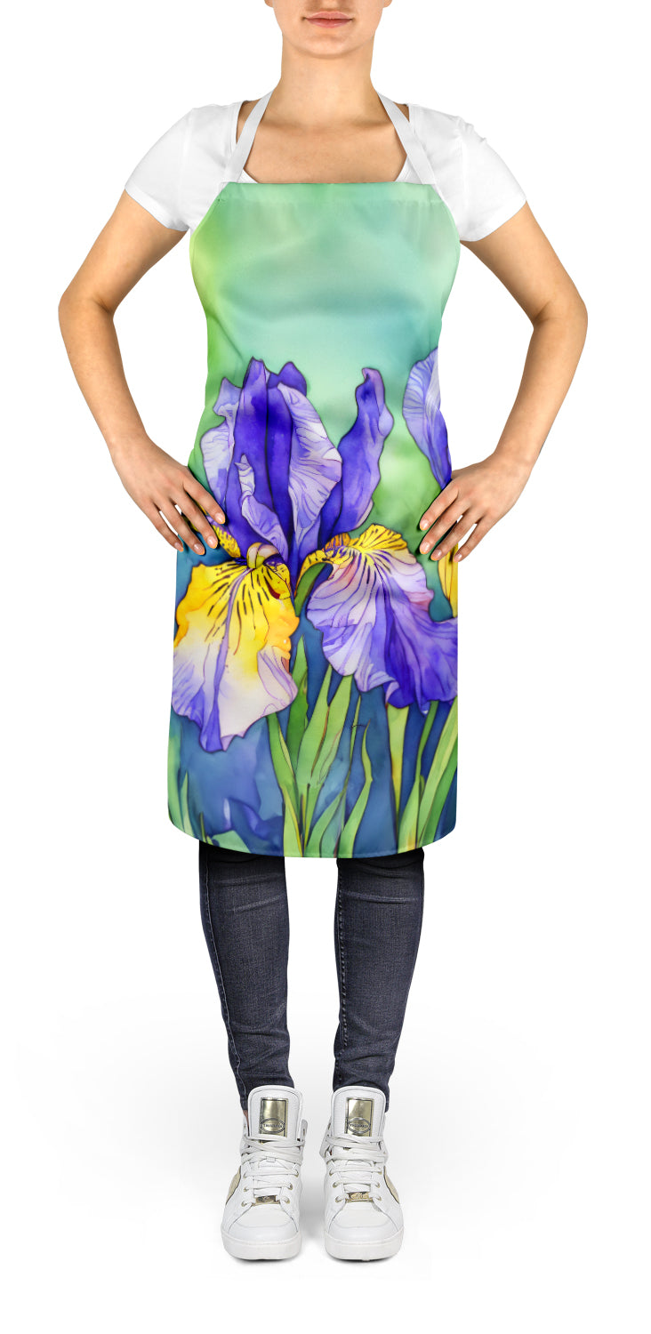 Tennessee Iris in Watercolor Apron