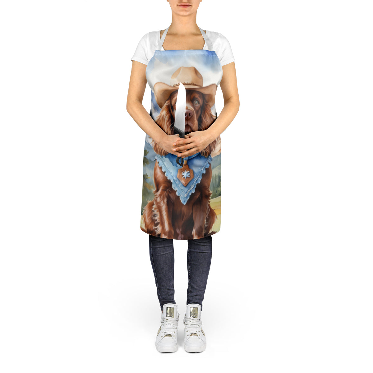 Sussex Spaniel Cowboy Welcome Apron