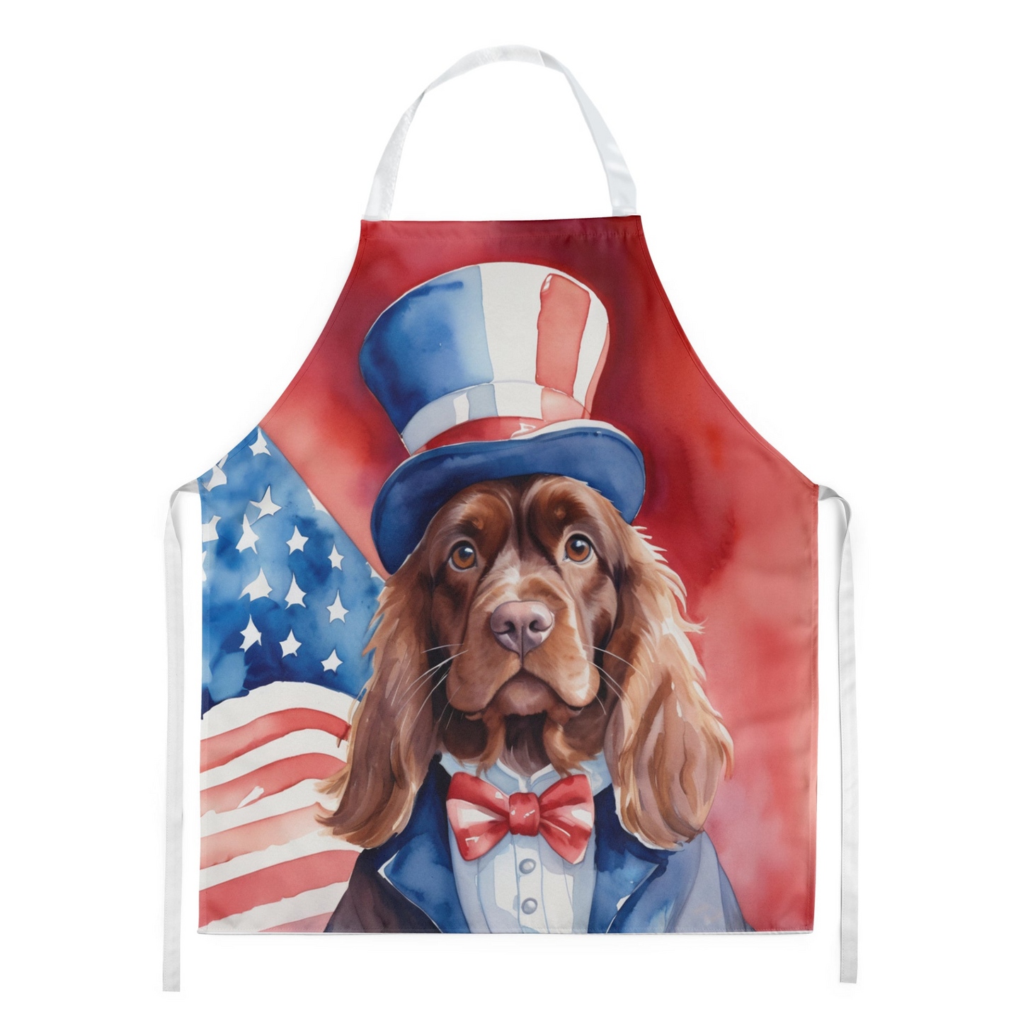 Sussex Spaniel Patriotic American Apron