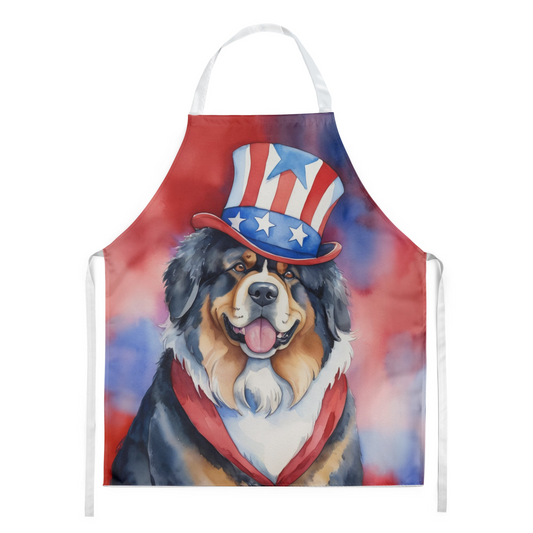 Tibetan Mastiff Patriotic American Apron