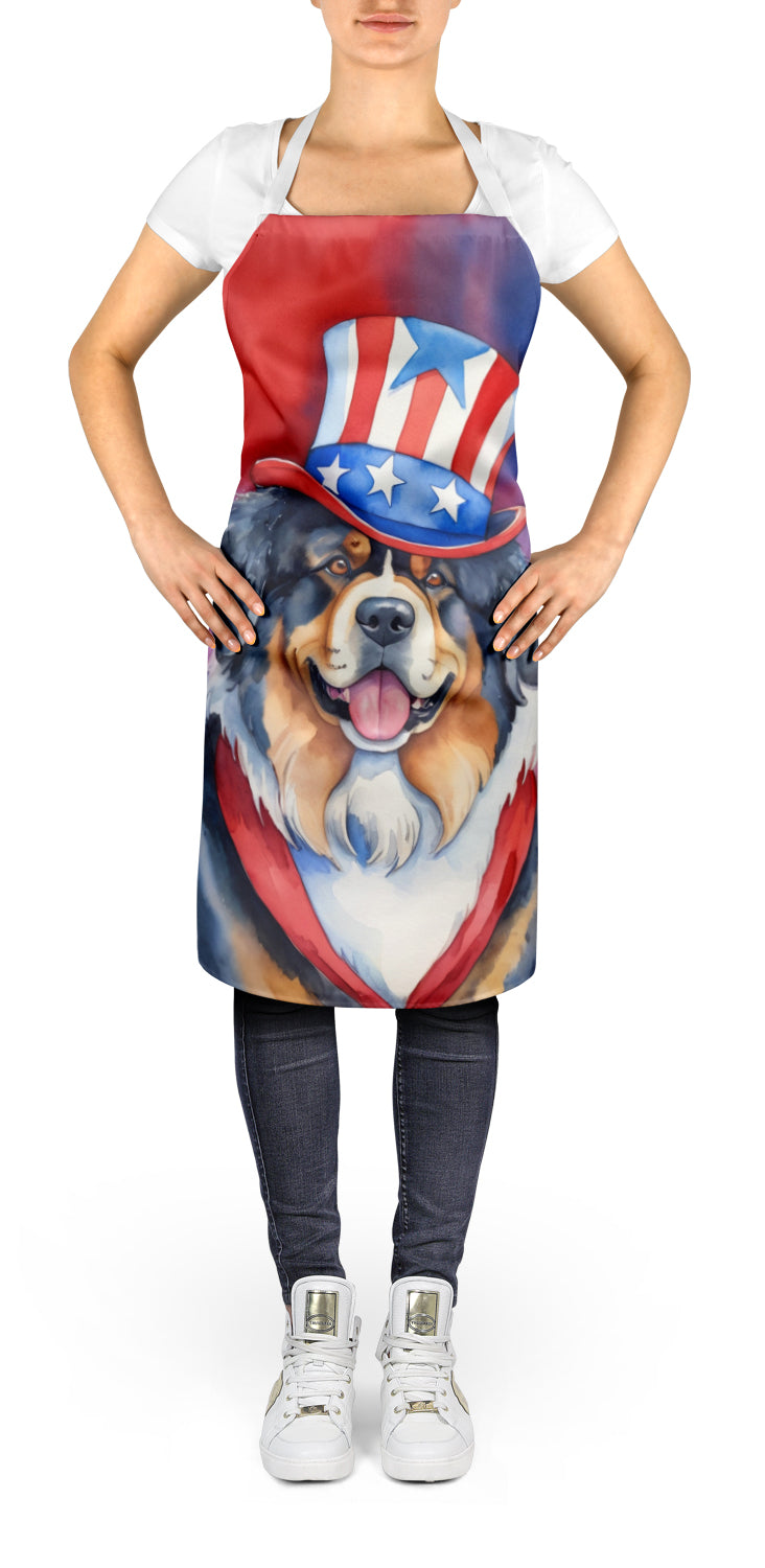 Tibetan Mastiff Patriotic American Apron