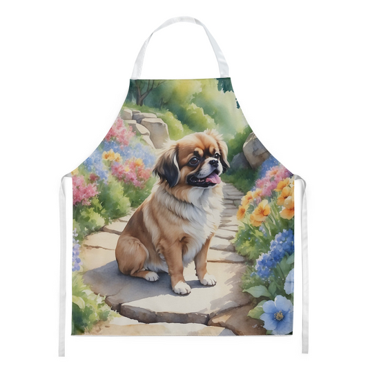 Tibetan Spaniel Spring Path Apron