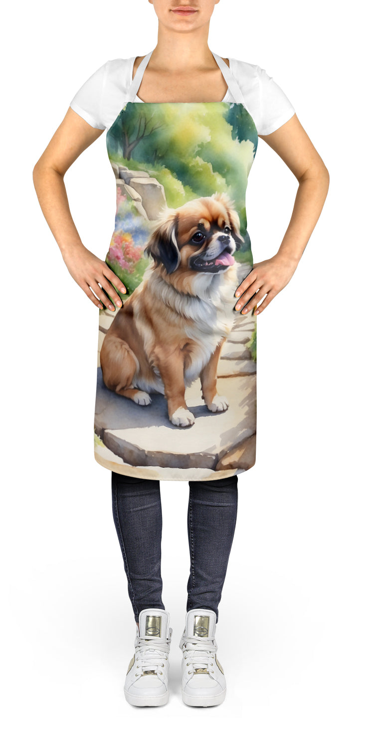 Tibetan Spaniel Spring Path Apron