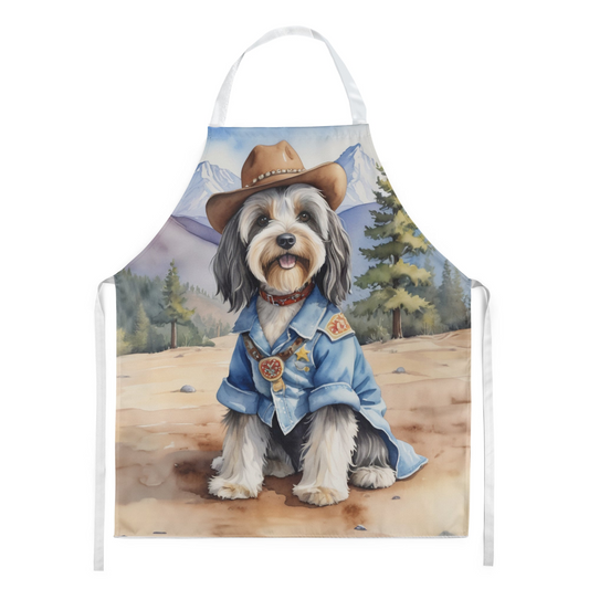 Tibetan Terrier Cowboy Welcome Apron