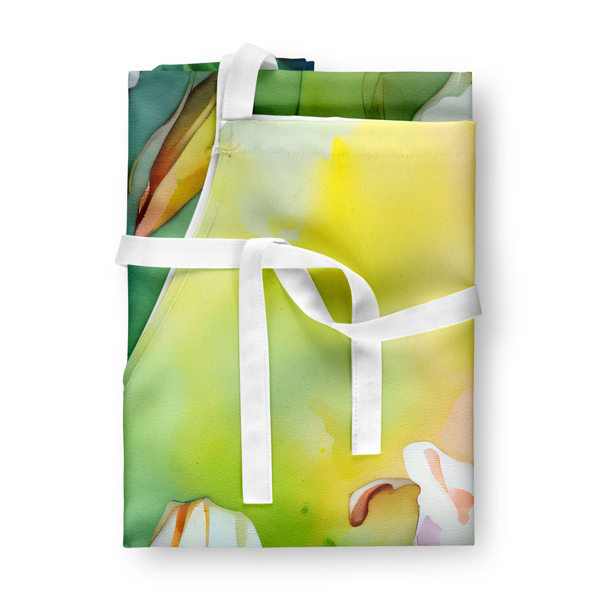 Utah Sego Lilies in Watercolor Apron