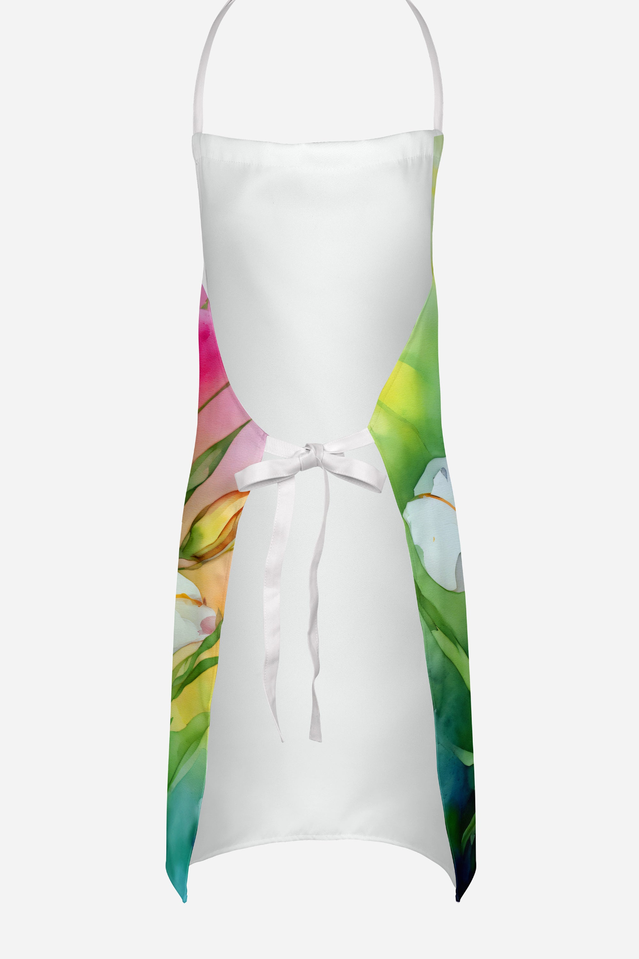 Utah Sego Lilies in Watercolor Apron