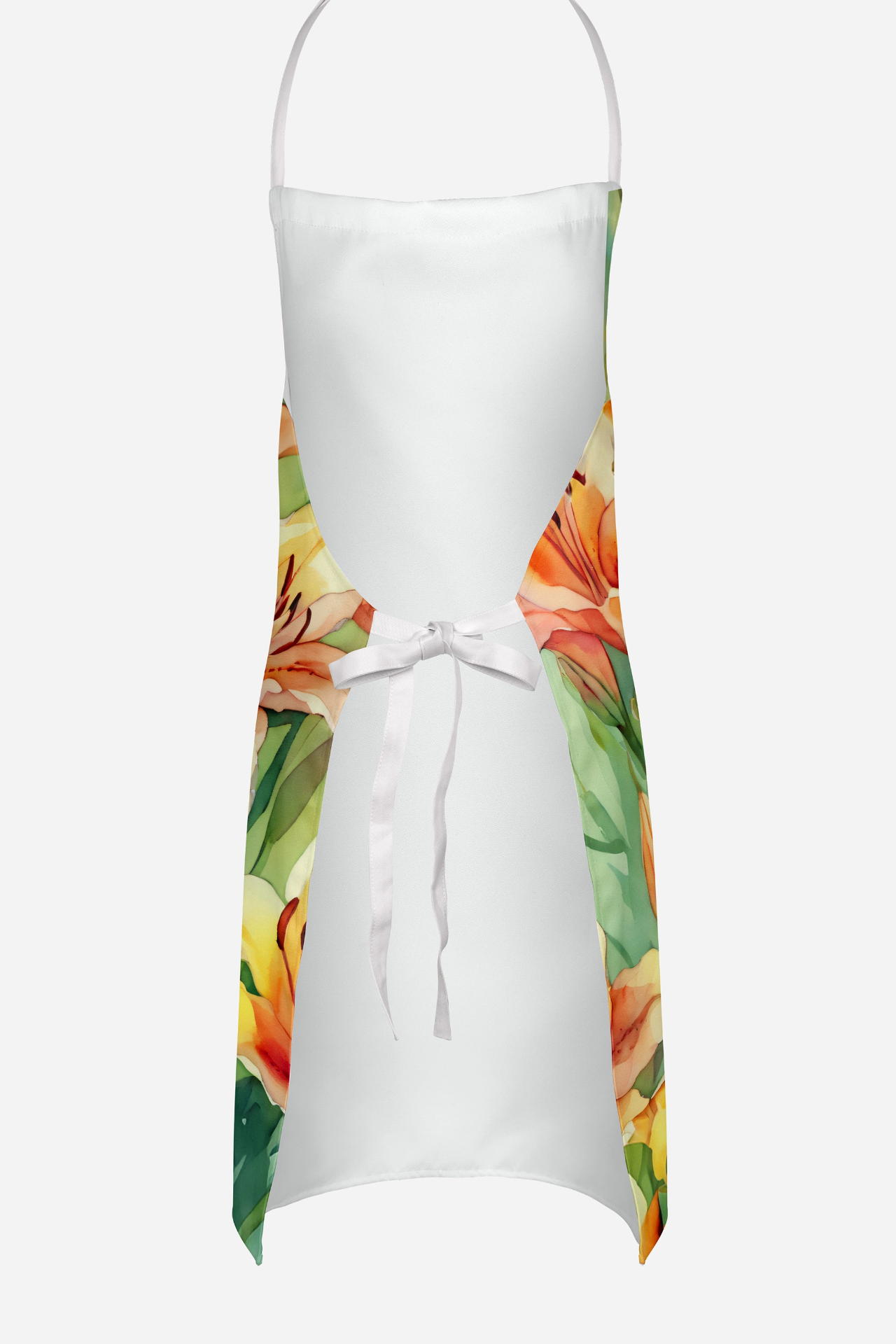 Utah Sego Lilies in Watercolor Apron